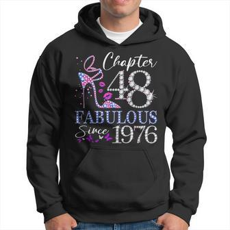 Chapter 48 Fabulous Since 1976 48Th Birthday Queen Diamond Hoodie - Thegiftio UK