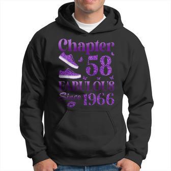 Chapter 58 Fabulous Since 1966 58Th Birthday For Women Hoodie - Thegiftio UK