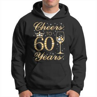 Cheers To 60 Years 60Th Queen's Birthday 60 Years Old Hoodie - Thegiftio UK