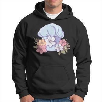 Chef`S Hat With Flowers I Cook I Chef`S Hat Hoodie | Mazezy