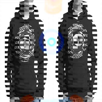 Chemise Contre Le Mauvais Œil Grec Matiasma Et Symbole Clé Grecque Sweat à capuche - Cadeauxyz