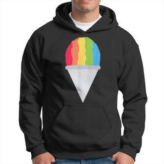 Cherry-Red Syrup Flavored Snow Cone Mound Of Shaved Ice Hoodie - Monsterry UK