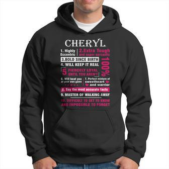 Cheryl Highly Eccentric 10 Facts First Name Hoodie - Seseable