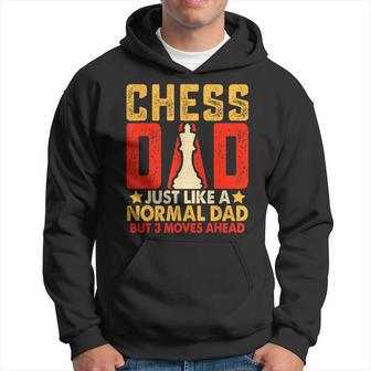 Chess Present For Dad Knight Chess Lovers Pieces Fathers Day Hoodie - Thegiftio UK