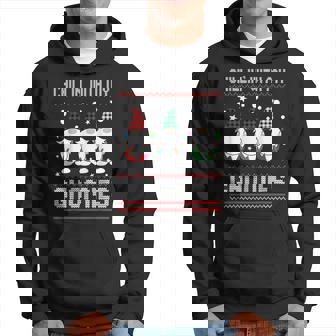 Chillin With My Gnomies Matching Family Christmas Gnome Hoodie | Mazezy