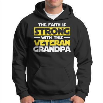Christian Fathers Day The Faith Is Strong With This Veteran Hoodie - Thegiftio UK