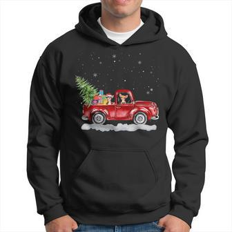 Christmas Chihuahua Dogs Ride Red Truck Costumer Hoodie - Monsterry AU