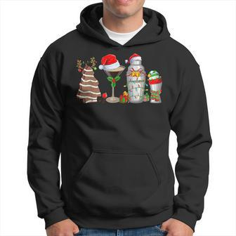 Christmas Cocktail Espresso Martini Drinking Party Bartender Hoodie | Mazezy