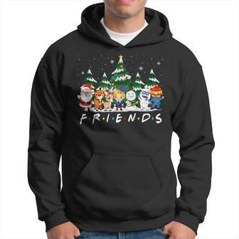 Christmas Friends Santa Rudolph Snowman Xmas Family Pajamas Hoodie - Seseable