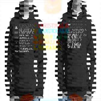 Christmas Hanukkah Kwanzaa Diwali Ramadan Hoodie - Thegiftio