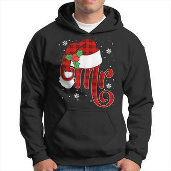 Christmas Mr And Mrs Claus Matching Pajamas Plaid Couples Hoodie - Monsterry