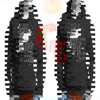 Christmas Mr And Mrs Claus Matching Pajamas Plaid Couples Hoodie - Monsterry