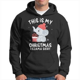 This Is My Christmas Pajama Baby Elephant Hat Xmas Hoodie - Monsterry AU