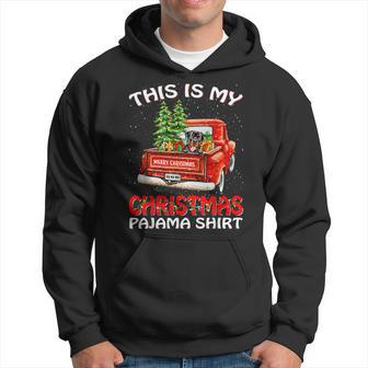 This Is My Christmas Pajama Rottweiler Truck Red Hoodie - Seseable