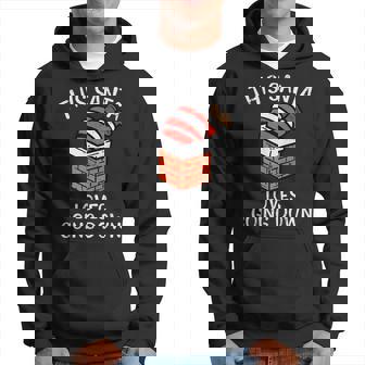 Christmas Santa Loves Going Down Chimney Xmas Dad Men Hoodie - Thegiftio