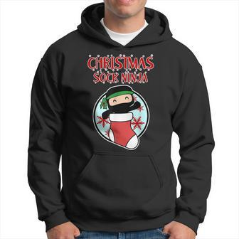 Christmas Sock Ninja For Japan Fans Ninja Christmas Hoodie - Thegiftio UK