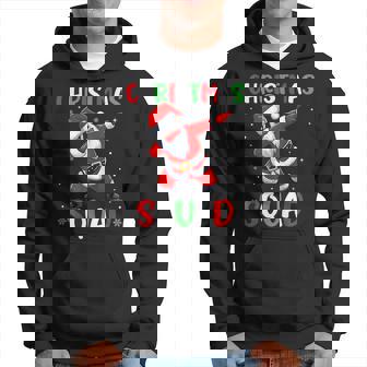 Christmas Squad Family Group Matching Dabbing Santa Xmas Hoodie | Mazezy