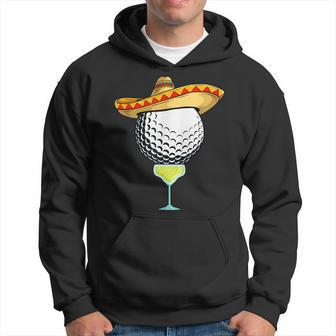 Cinco De Mayo Golf Ball With Sombrero And Margarita Golfer Hoodie - Thegiftio UK