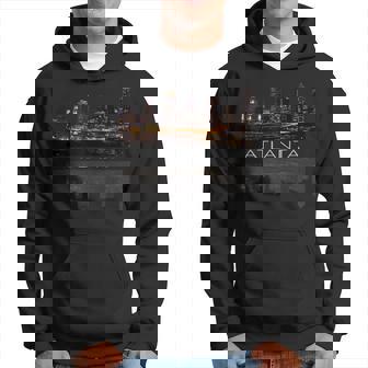 City Of Atlanta Nightlife Georgia Skyline Cityscape Love Atl Hoodie - Monsterry