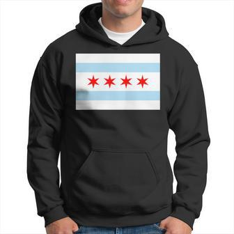 City Of Chicago Illinois Flag Windy City Hoodie - Monsterry DE
