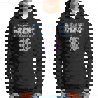 City Of Miami Argentina Blue Pink Sun 10 Flag Hoodie | Seseable CA