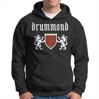 Clan Drummond Tartan Scottish Plaid Drummond Family Name Hoodie - Seseable