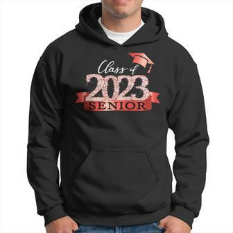 Class Of 2023 Senior I School Color Decoration Red Black Hoodie - Monsterry CA