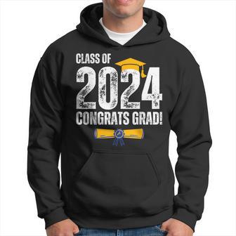 Class Of 2024 Congrats Grad Graduate Congratulations Senior Hoodie - Monsterry