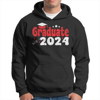 Class Of 2024 Graduate Graduation Vintage Hoodie - Seseable