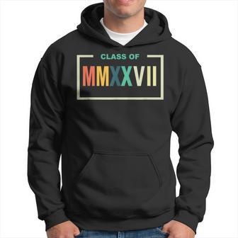 Class Of 2027 Roman Numerals Freshman Math Student Hoodie - Monsterry