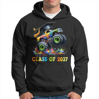 Class Of 2037 Graduation Monster Truck Colorful Hoodie - Seseable