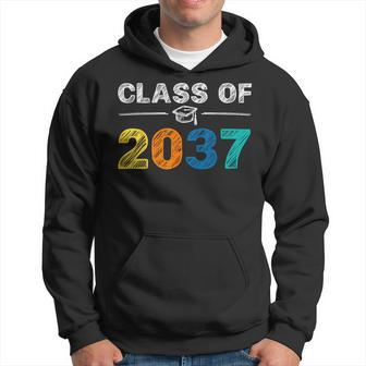 Class Of 2037 Grow With Me First Day Of School Graduation Hoodie - Monsterry