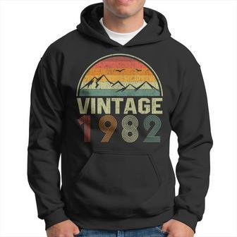 Classic 42Nd Birthday Idea Vintage 1982 Hoodie - Monsterry