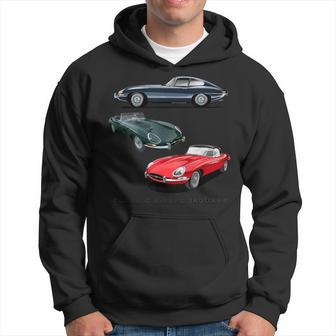 Classic British Sports Cars E-Types Hoodie - Thegiftio UK