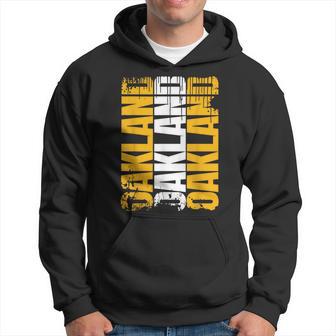 Classic Oakland Usa City Pride Grunge Oakland Hoodie - Monsterry