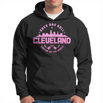 Cleveland Ohio Rock & Roll Music Guitar Player Vintage Pride Hoodie - Monsterry DE