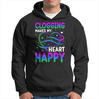 Clogging Makes My Heart Happy Hoodie - Thegiftio UK