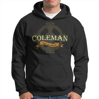 Coleman Irish Surname Coleman Irish Family Name Celtic Cross Hoodie - Seseable