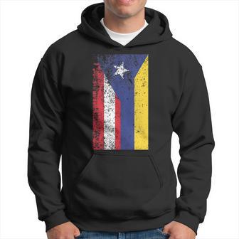 Colombia Puerto Rico Flag Pride Hoodie - Monsterry