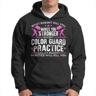Color Guard Practice Winter Guard Marching Band Hoodie - Monsterry DE