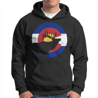Colorado Elk Hunting Co State Flag Hunter Hoodie | Mazezy