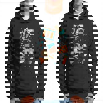 Colorful Science Elements Scientist Lab Graphic Hoodie - Thegiftio