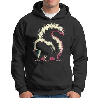 Colorful Skunk Vintage Smelly Skunk Squad Street Cat Lover Hoodie - Monsterry CA