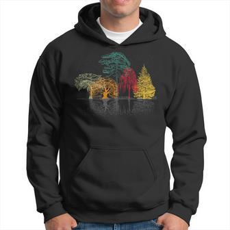 Colorful Trees Wildlife Nature Outdoor Reflection Forest Hoodie - Monsterry CA