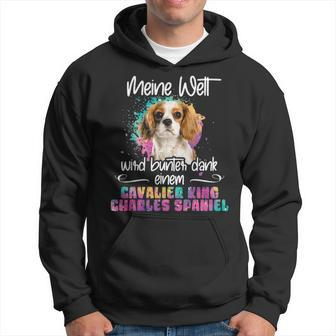 Colourful Cavalier King Charles Spaniel Dog Mummy Hoodie | Mazezy AU