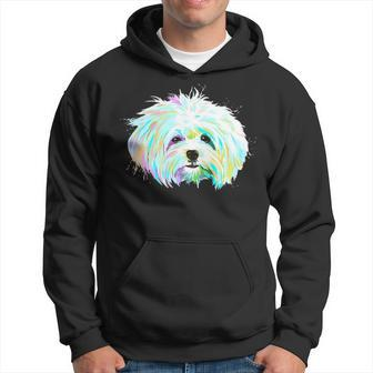 Colourful Maltese Dog Hoodie | Mazezy