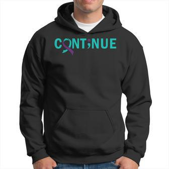 Continue Semicolon Suicide Prevention Awareness Hoodie - Monsterry
