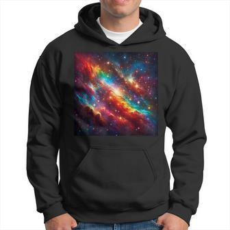 Cool Abstract Vibrant Colorful Stars Space Art Astronomy Hoodie - Monsterry AU