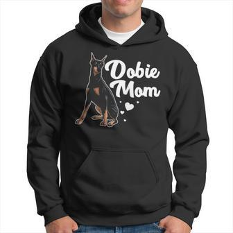 Cool Doberman Mom Art Doberman Pinscher Dobie Lovers Hoodie | Mazezy