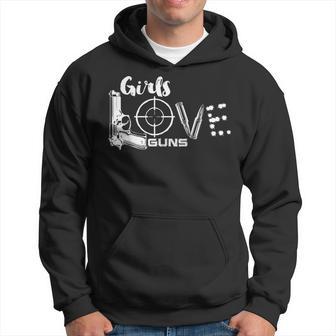 Cool Girls Love Guns Female Shooter Women Hoodie - Monsterry UK